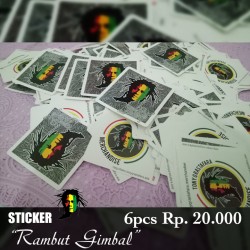 Sticker Rambut Gimbal